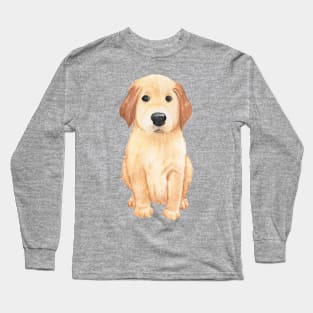 Watercolor Puppy Long Sleeve T-Shirt